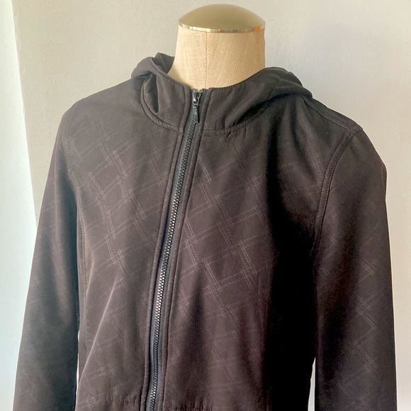 Black Reitmans hooded jacket with fleece lining size large - Picture 2 of 10